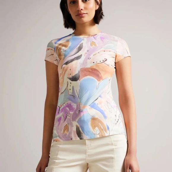 Ted Baker Rosian Printed Tee 16628 - Picture 1 of 11